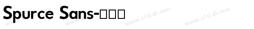 Spurce Sans字体转换